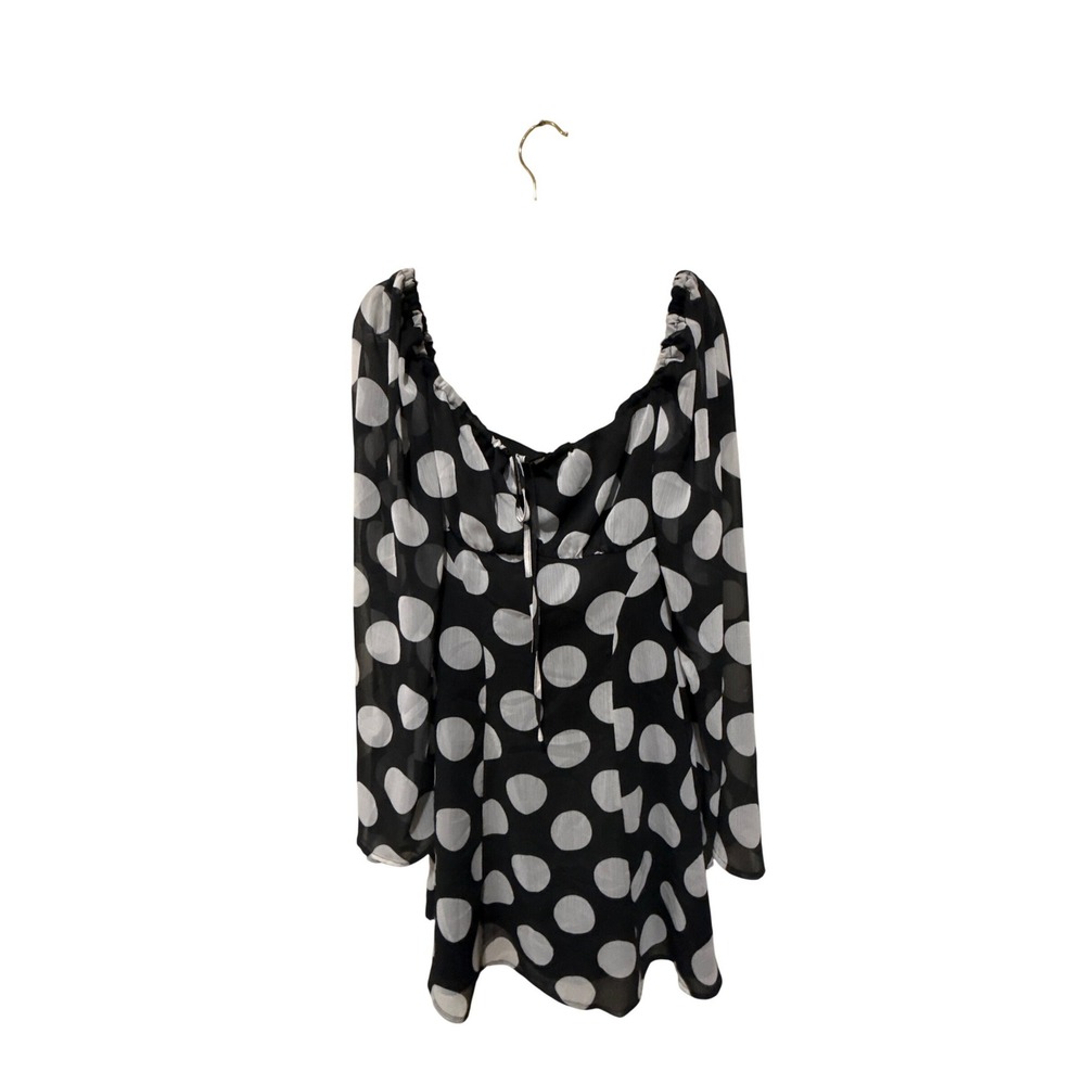Avec Les Filles Printed Empire-Waist Bell-Sleeve Dress Size 2 - Picture 6 of 8